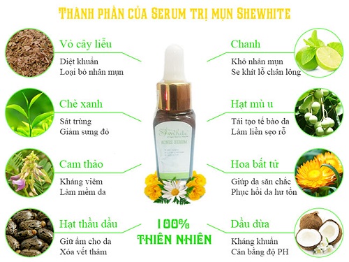 Serum trị thâm mụn Shewhite được sự tin dùng của rất nhiều người