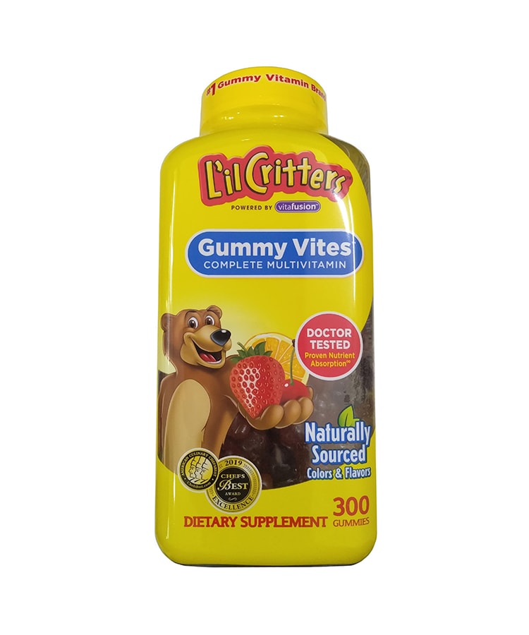 Kẹo Dẻo L’il Critter Gummie Vite Cho Trẻ Từ 2 - 4 Tuổi, 300 viên