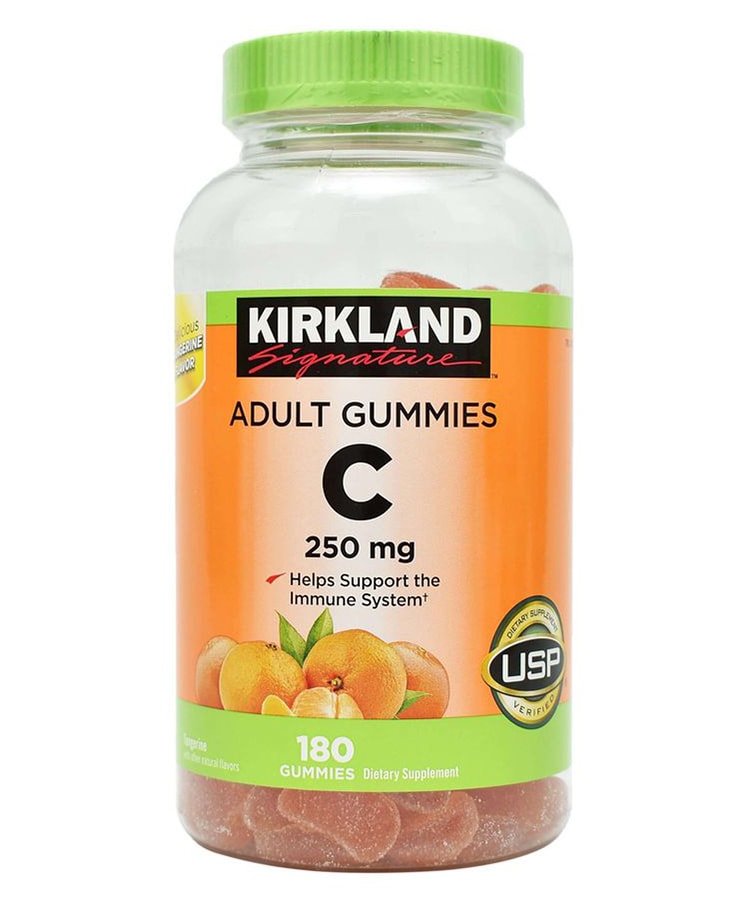 Kẹo dẻo Vitamin C Kirkland Adult Gummies C 250mg chính hãng Mỹ